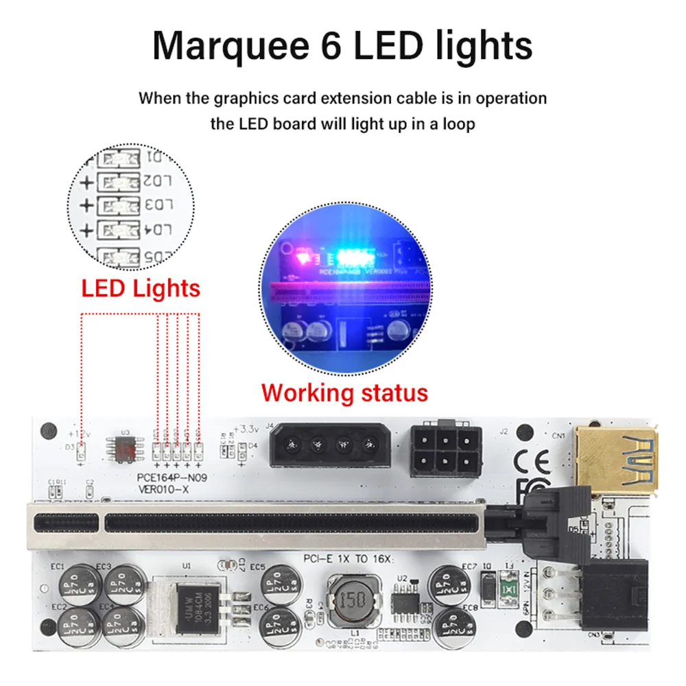10 шт. карта расширения для графического процессора USB 3 0 PCI-E | Компьютеры и офис