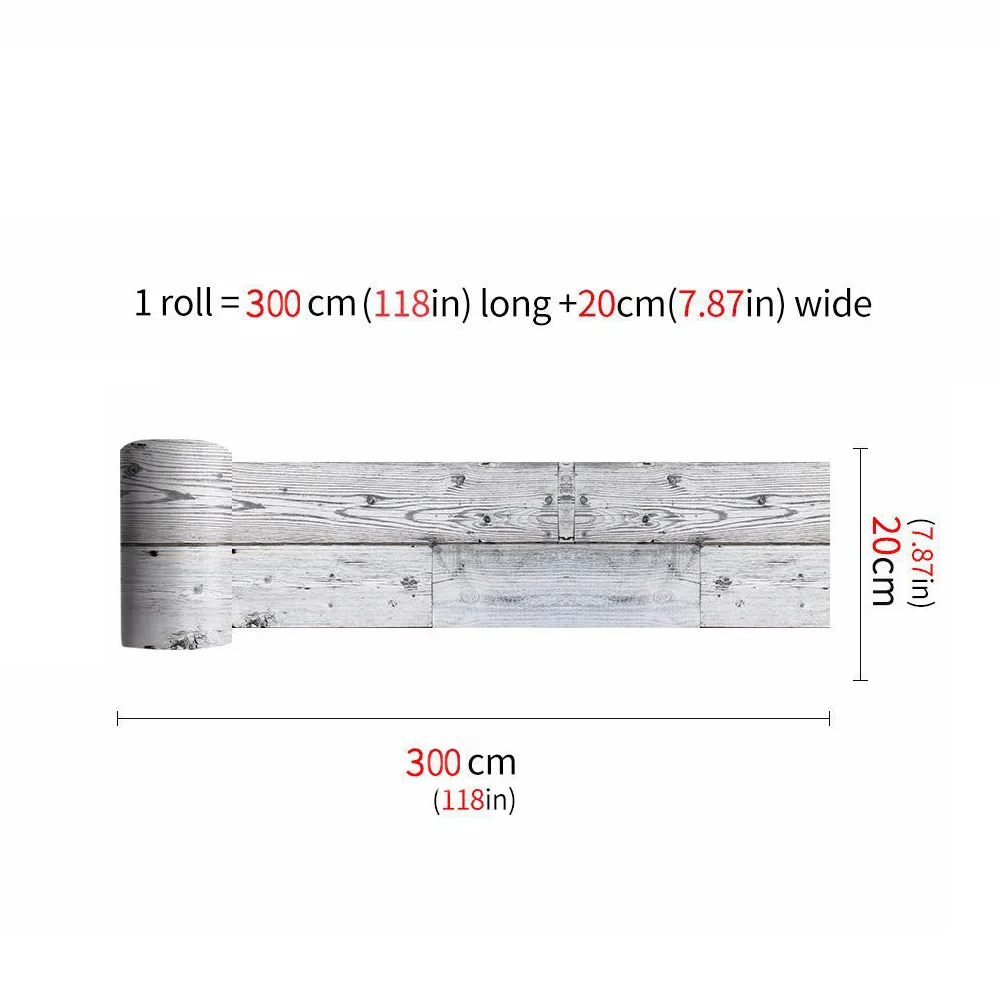 

Self-adhesive Waterproof Floor Stickers For Home Living Room Kitchen 20*300CM