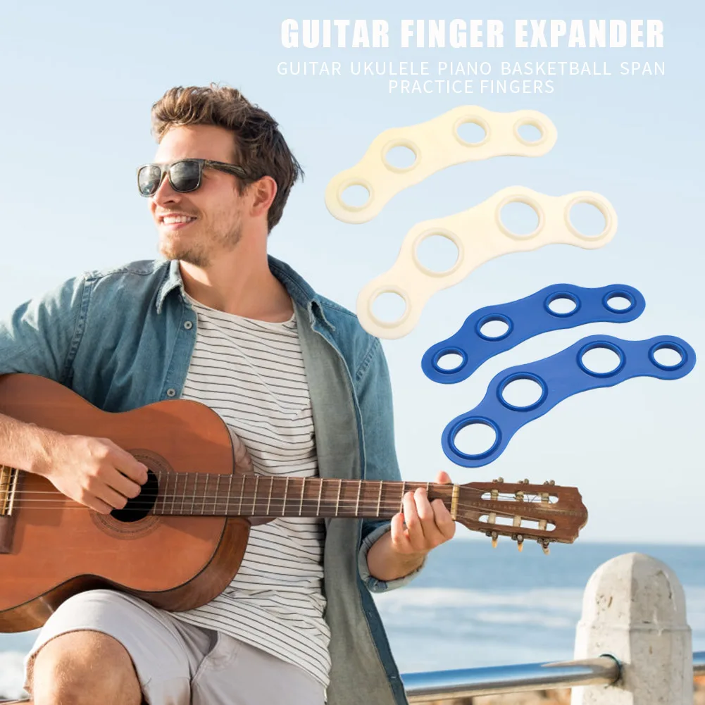 

Guitar Finger Expansion Sleeves Plastic Ukulele Piano Finger Force Span Practice Lightweight Portable Music Elements
