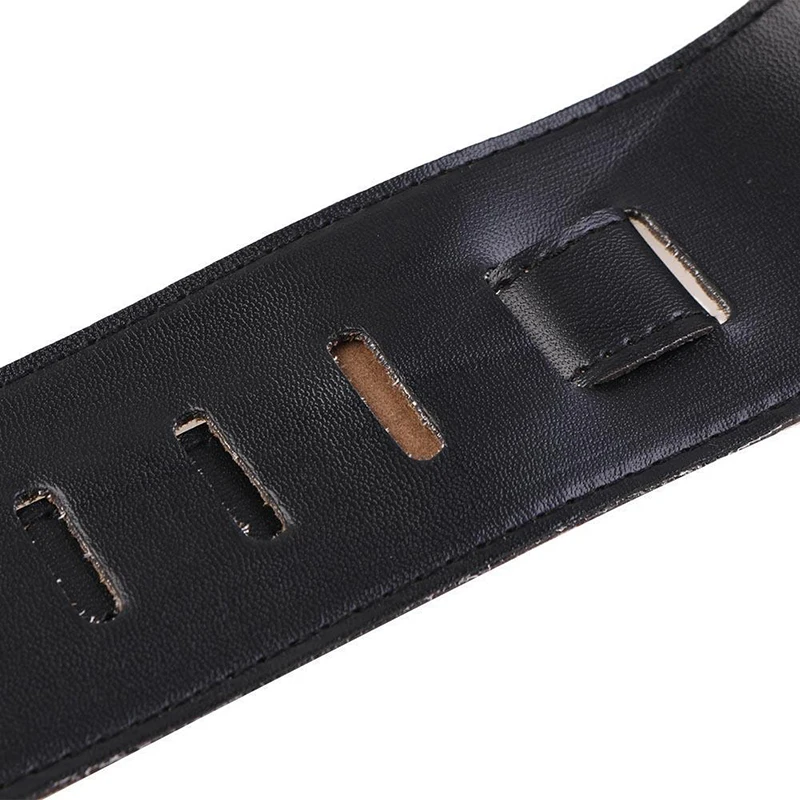 1pc neue verstellbare weiche pu leder dicken gurt schulter gürtel für elektrische akustische gitarre bass gitarre zubehör gitarre strap