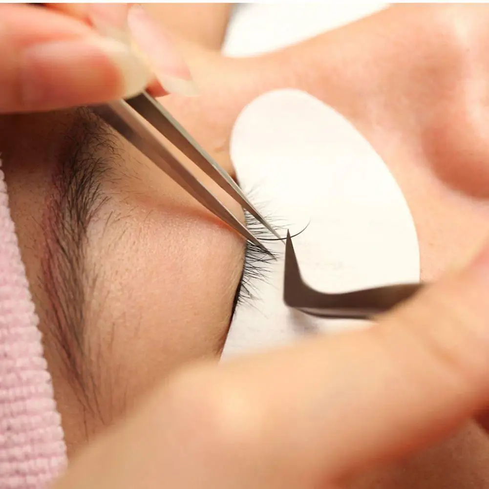 Пинцет для макияжа ресниц из нержавеющей стали 6A SA высокоточный эластичный зажим