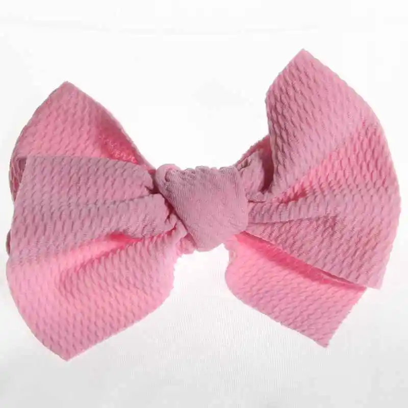 Pink 50 шт., 13 см, 5,1 дюйма, большие, для новорожденных, Seersucker, вафельные банты для волос, для повязки на голову, для волос, бутик, заколки для волос, заколки для волос, аксессуары для головных уборов - Цвет: Pink