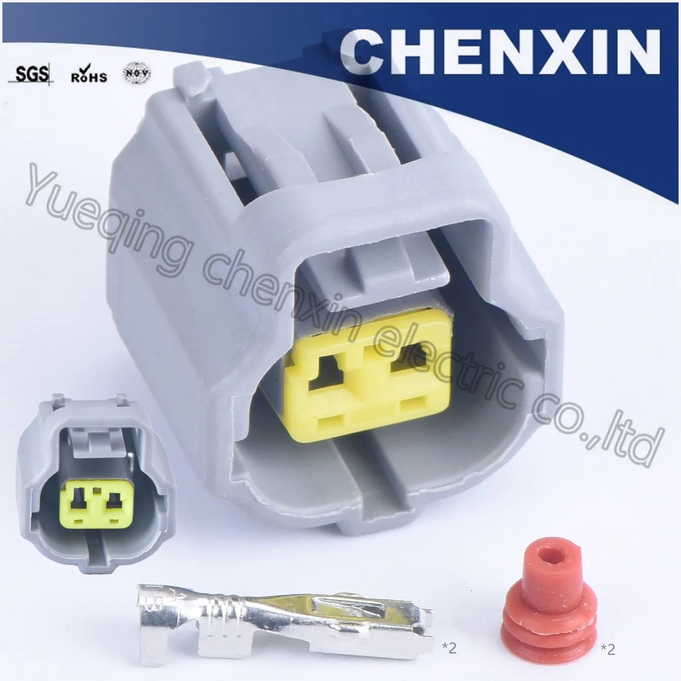 2 контактный водонепроницаемый датчик температуры охлаждающей жидкости серый с