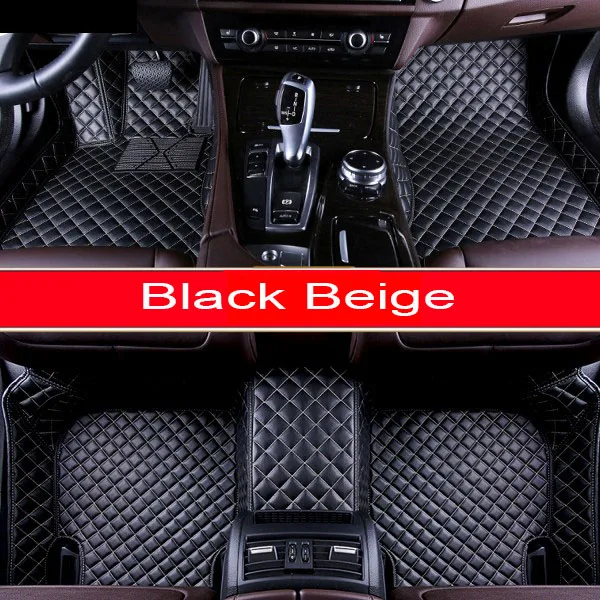 Black Beige Автомобильные коврики SUNNY FOX для Lexus LS 430 460 600H L LS430 LS460 LS460L LS600H LS600HL автостайлинг ковровые вкладыши(2000-сейчас - Название цвета: Black Beige