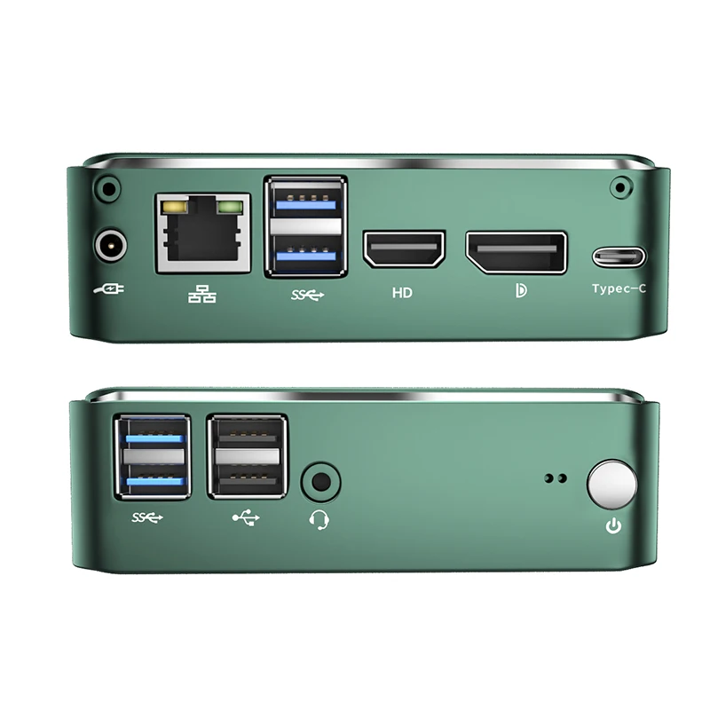 Мини-ПК Pfsense BKHD Window 10 Core i7-10510U 2 * DDR4 M.2 Nuc Linux Barebone Mini компьютер Type-C 4K 60 Гц - купить по