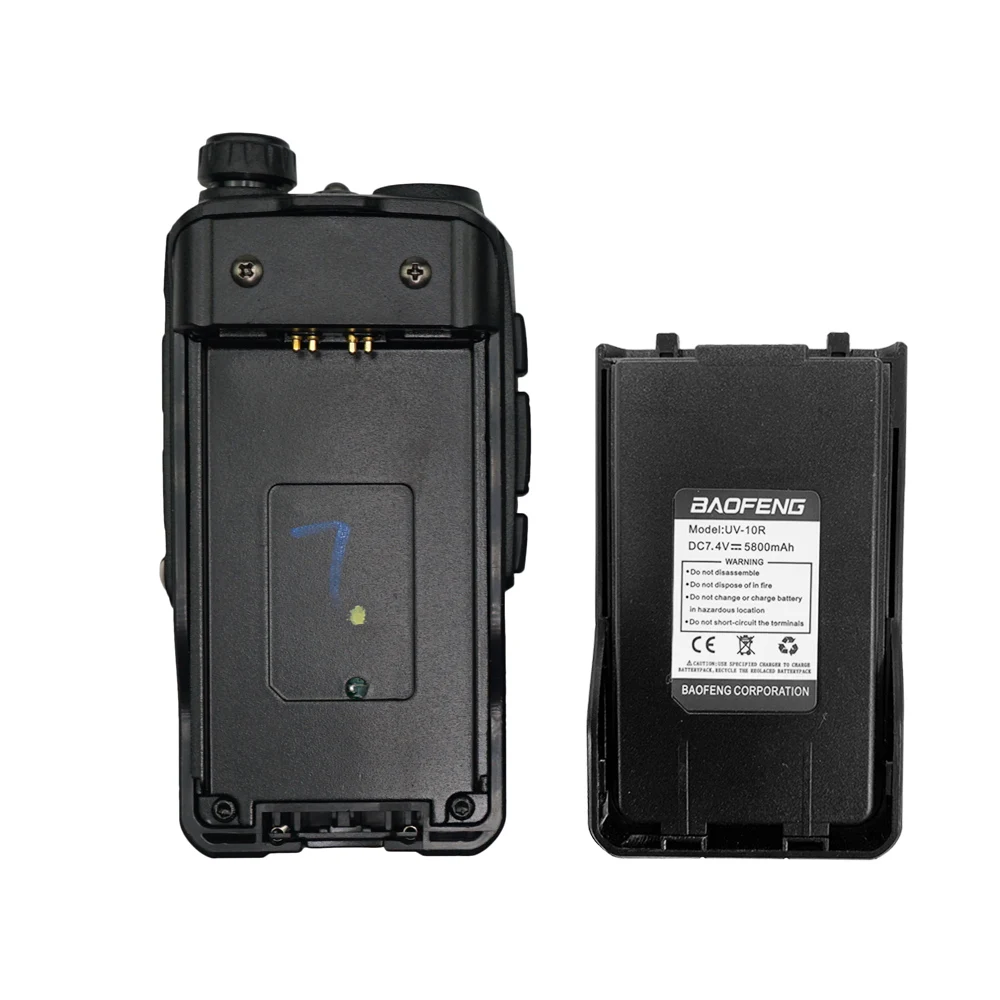 Baofeng UV-10R High Capacity Battery 5800mAh Long Standy Two Way Radio UV10R Replacement Battery USB Charging Extra Battery