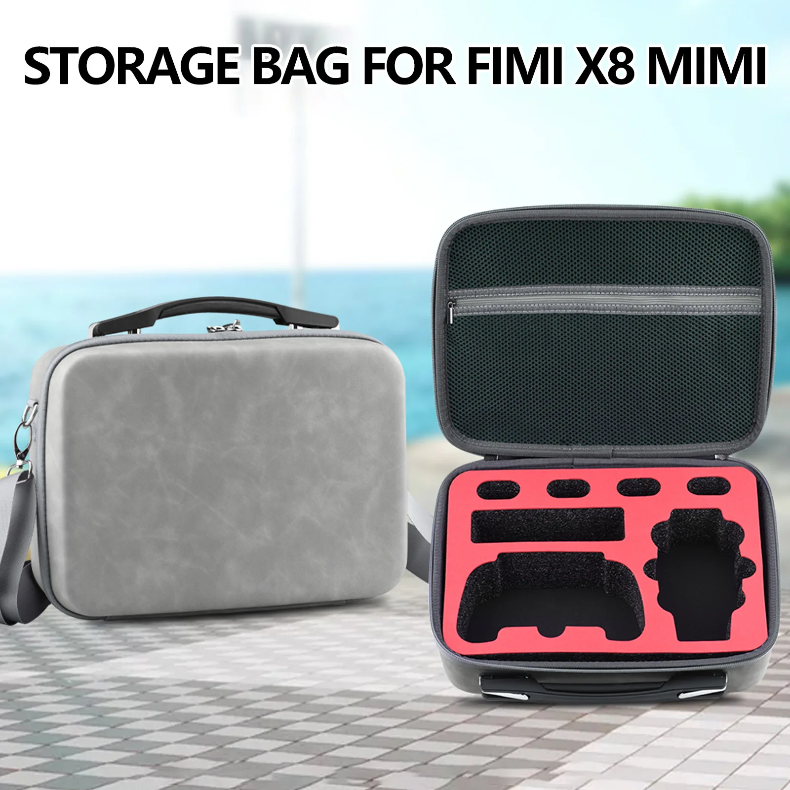 

SUNNYLIFE Shoulder Case for FIMI X8 MINI Protector Handbag Drone Battery Controller Storage Bag Carrying Box Waterproof Suitcase