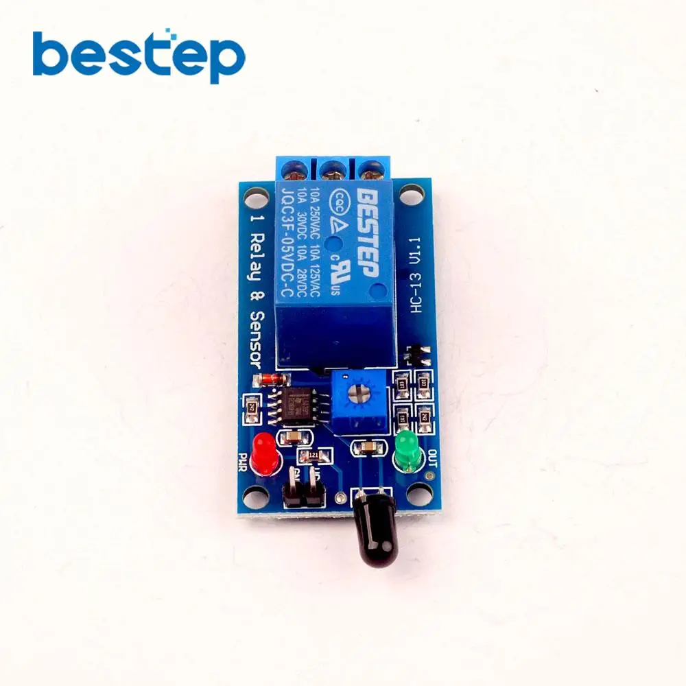 1 канал 5 в модуль датчика пламени обнаружения огня реле пожарной сигнализации|flame