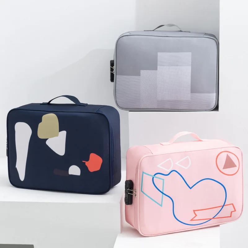 Вместительный водонепроницаемый портфель A4 Docu для мужчин t Pouchs мужские деловые