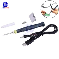 diymore portable usb soldering iron pen 5v 8w touch switch electric soldering station welding equipment tools for various repair