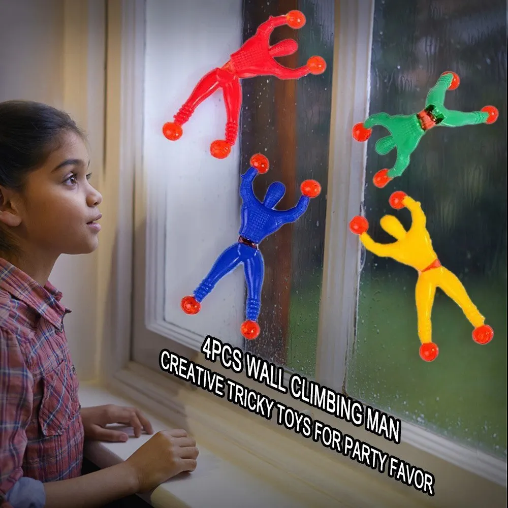 4 шт липкие стены скалолазание человек прокатки мужчин творческие хитрые игрушки