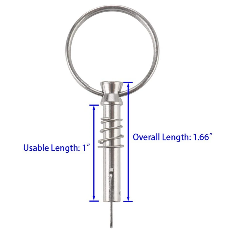 

4 Packs Quick Release 25.4 CM Diameter Droop Can and Spring Sunshade Ferrule Marine Hardware Parts Are Made of 316 Stainless Ste