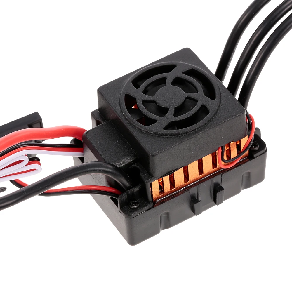 HOBBYFANS 60/80/120A бесколлекторный 2-3/4s ESC с BEC и картой программирования для 1:8 /1:10 RC Car