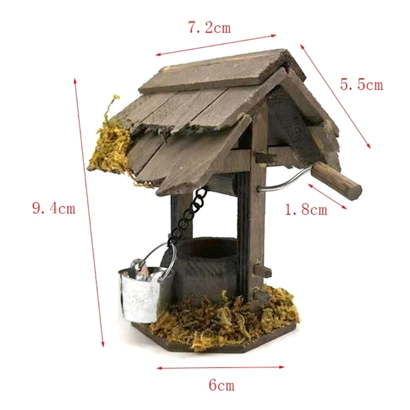 

Mini Garden Ornament Dollhouse Miniature Outdoor Garden Scene Decoration Model Micro Landscape for Dollhouse Home Yard