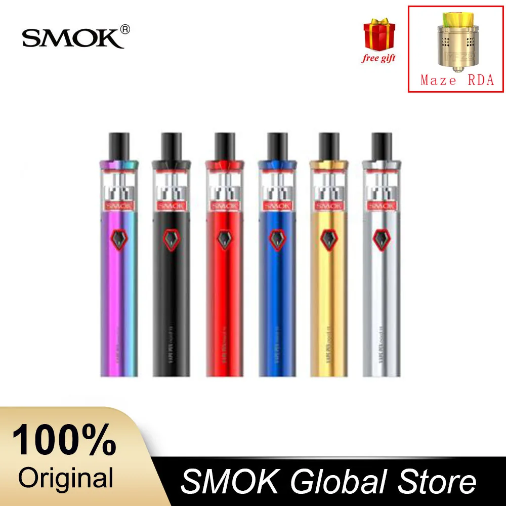 Smok Vape pen Nord 19 Pen Kit 1300 мАч аккумулятор 2 мл Capcity Mesh Coil Vs 22 электронная сигарета
