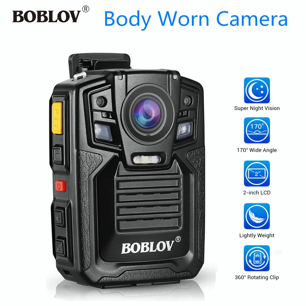 BOBLOV HD66 02 корпус полицейская видео Камера DVR 2 0 дюймов ЖК дисплей носимых 170