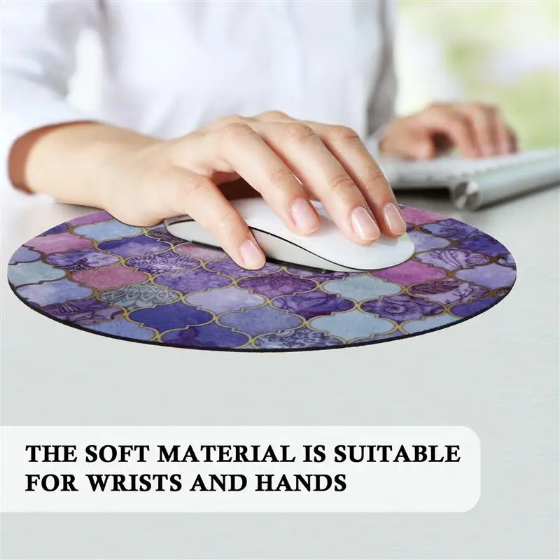 

3PCS Diamond Printing Mousepad Anti-skidding Mousepad Tabletop Mouse Cushion