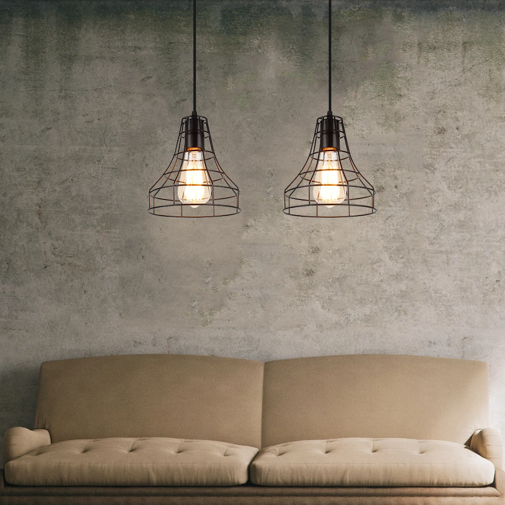 Подвесной светильник классический черный с защитой от ржавчины|Колпаки и