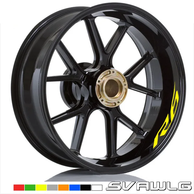 

Мотоциклетные Высококачественные наклейки на внешний обод колеса, светоотражающие наклейки для Yamaha YZF R6