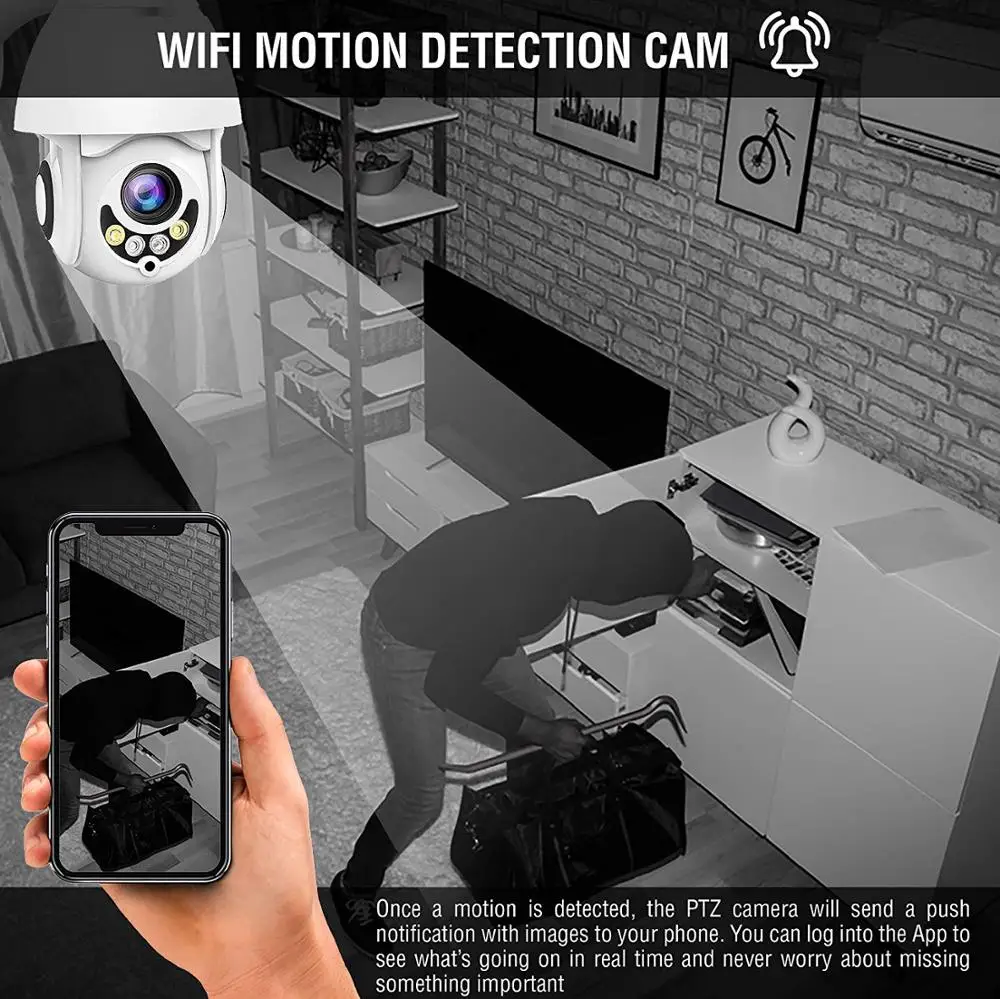 YUNSYE 1080P Беспроводная PTZ скоростная купольная ip-камера Wi-Fi 2-мегапиксельная