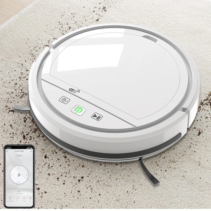 

Vacuum Cleaner Robot Tuya App Control WIFI Smart Cleaning Sweeper Machine Route Planning Vacuum Cleaner Support Alexa Google