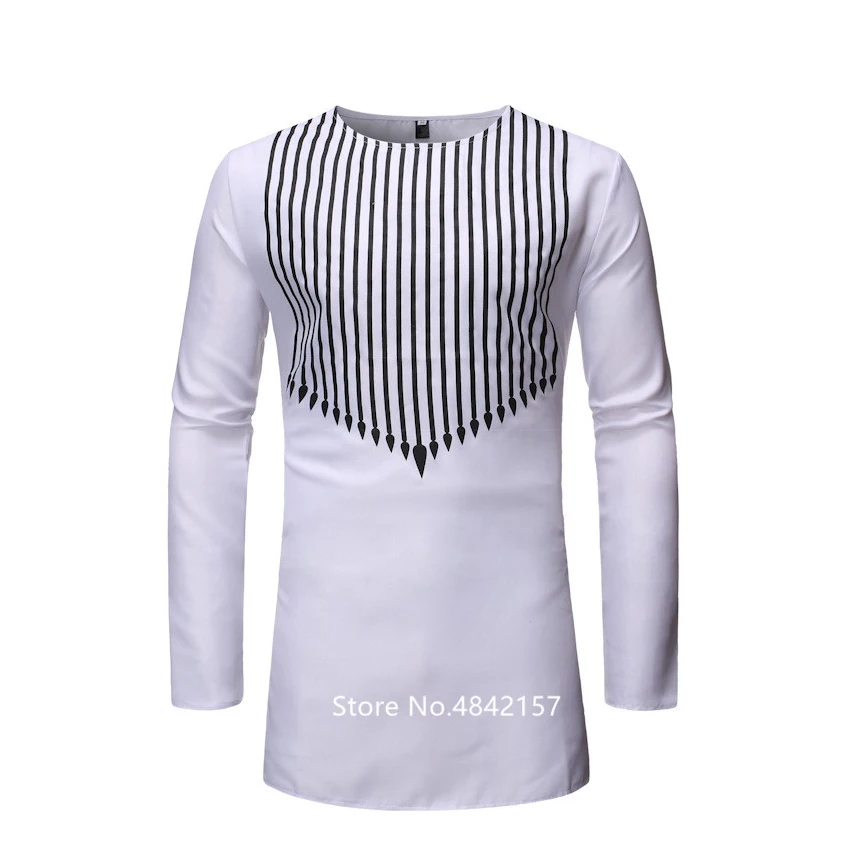 Новая африканская одежда платье Дашики для мужчин мужской дизайн полосатый