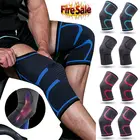 1 шт., эластичные наколенники, нейлоновые, спортивные, для фитнеса, защитные наколенники, коленный фиксатор, поддержка бега, баскетбола, волейбола