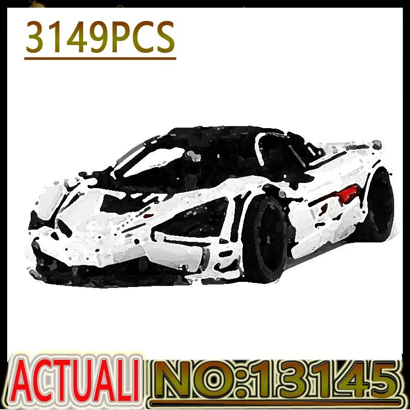 

Лидер продаж, Суперскоростной гоночный автомобиль MK13145 MOC 1:8 с дистанционным управлением через приложение McLarens P1 720S, строительные блоки, дет...