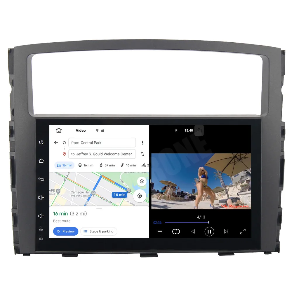 For Mitsubishi Pajero V97 V93 2006+ Android 10 9'' Car Multimedia Radio Stereo GPS Navigation Head Unit Audio Video Player |