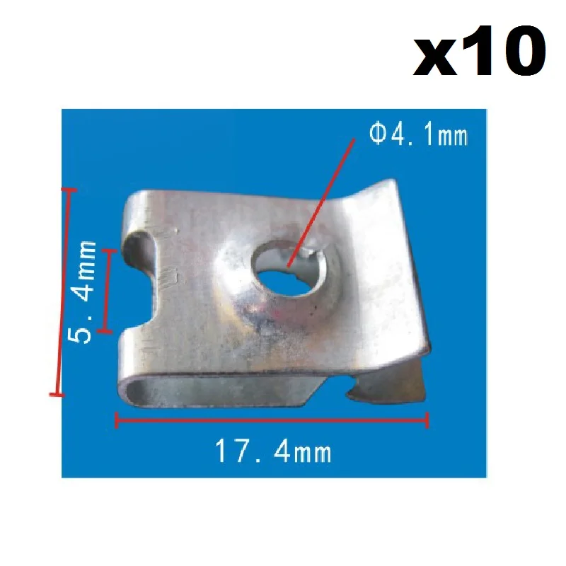 

10x For Honda Mudguard steel clip / Nut Fairing Screw Clip