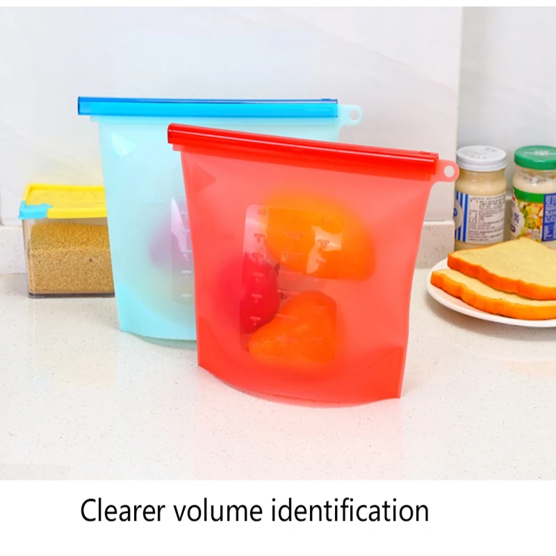 Многоразовые силиконовые пищевые пакеты оберточная пленка для хранения фруктов