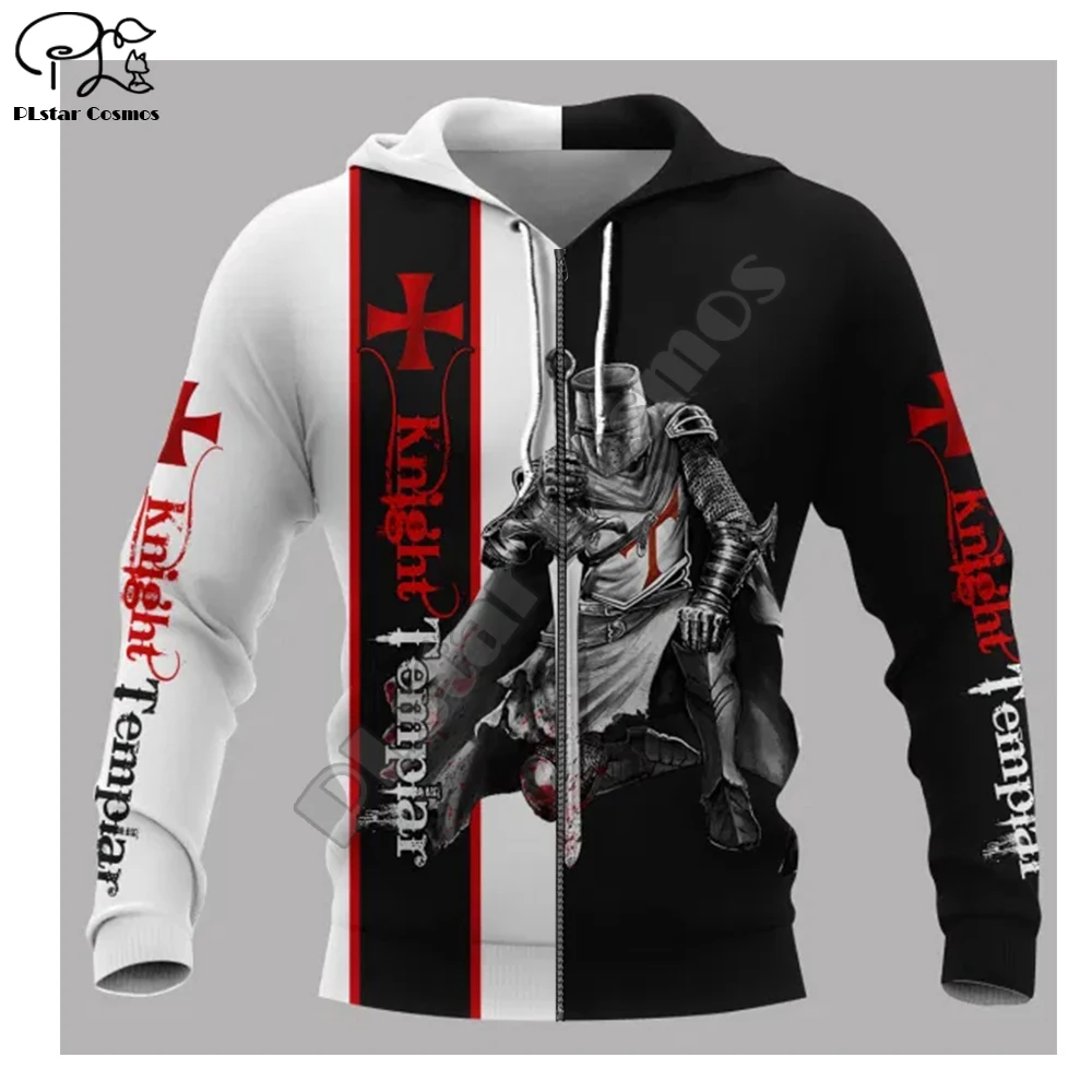 

PLstar Cosmos 3DPrint Cross Knights Templar Armor Doom Man/Woman Harajuku Streetwear Funny Zip Hoodies/Sweatshirt/Jacket-a6