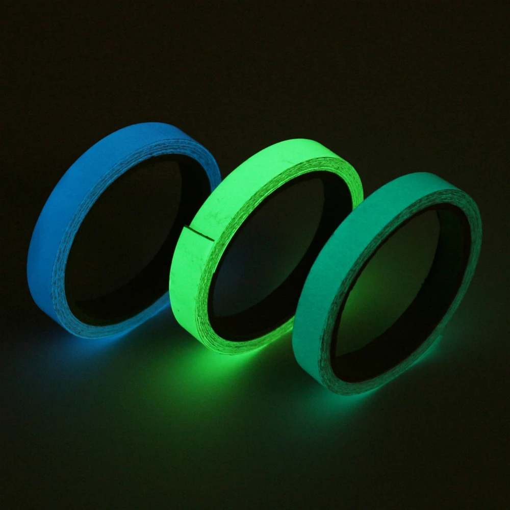 

Glow Luminous Fluorescent Tape Self-adhesive Safety Sticker Stage Tape Decoration Passage Camping Safety Security Warning Strips