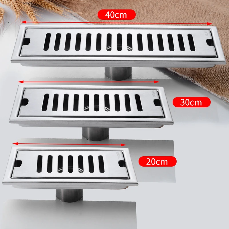 Линейный Слив для пола слив ванной комнаты из нержавеющей стали крышка Слива