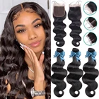 BEAUDIVA, волнистые пучки волос с застежкой, бразильские человеческие волосы, пучки для наращивания, волнистые человеческие волосы с застежкой для женщин