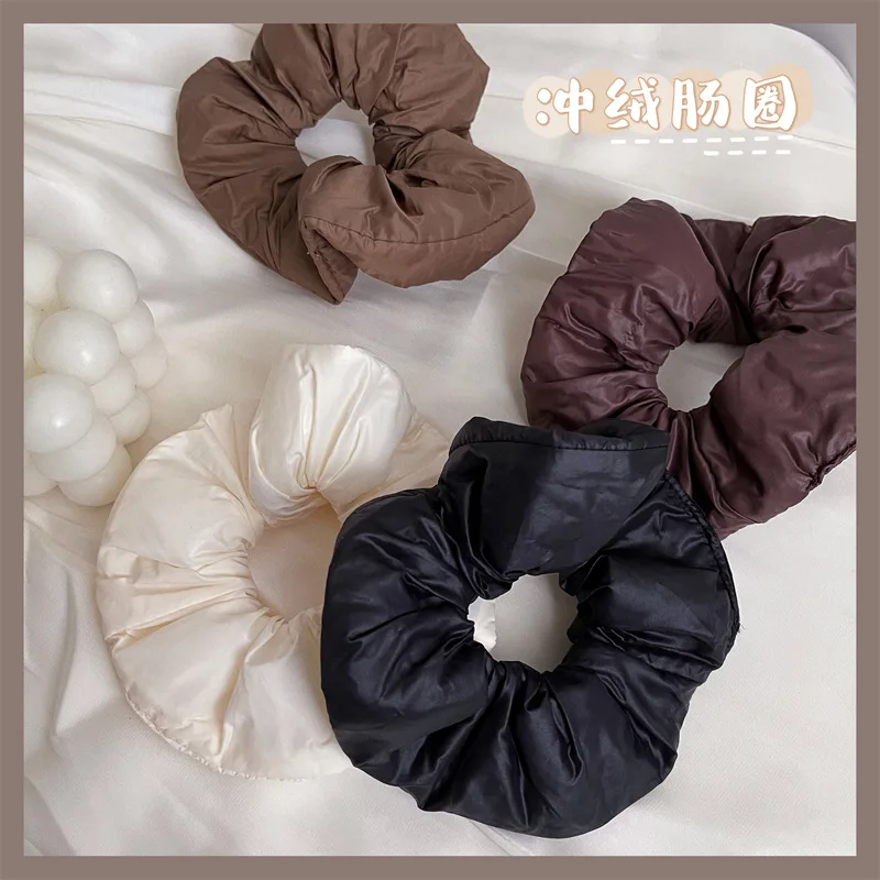 

Bread dress pearl fat intestine circle hair ring female hair accessories headdress hair rope head rope Korean ins tie hair