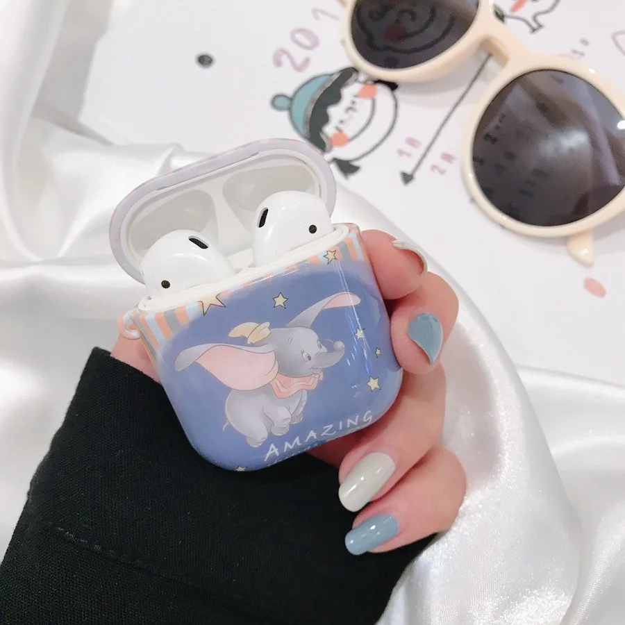 Ele Чехол с листьями для AirPods, Чехол Air pods, Роскошный чехол, чехол для Airpod 2, чехол для Apple Air Pods, вкладыши, зарядная коробка, Funda - Цвет: Ele