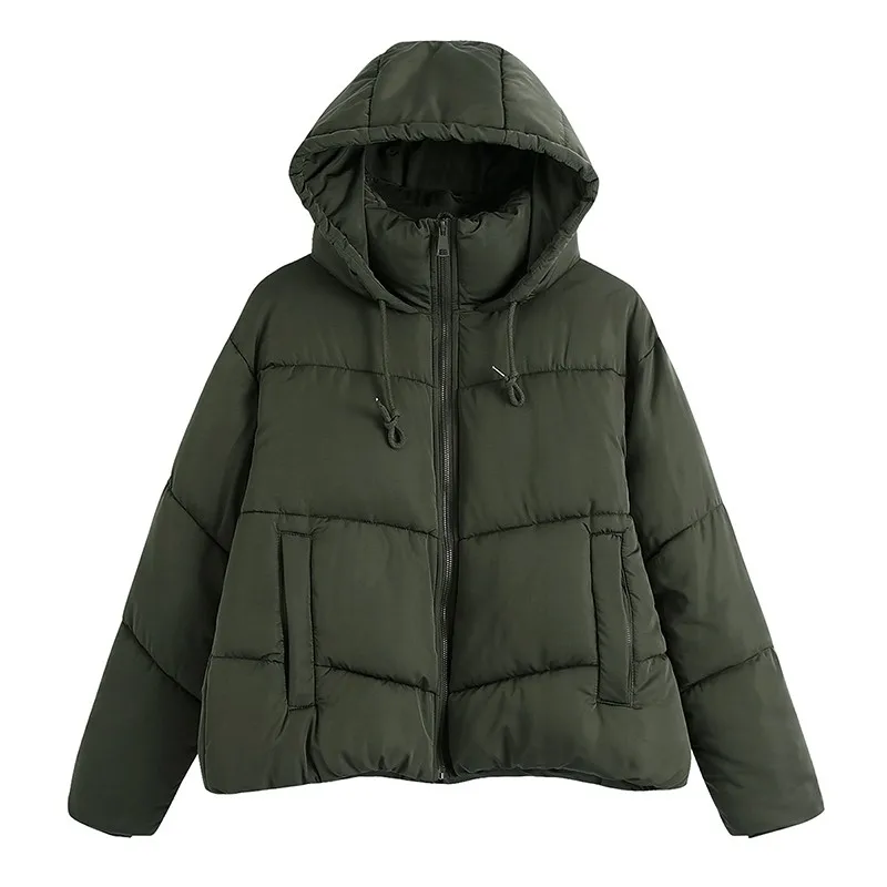 Artsnie/зимние парки с капюшоном для женщин теплые куртки на молнии длинным рукавом