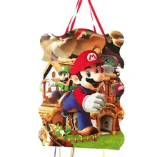 Mario Bros складные pinata Mario Bros вечерние украшения для игры Забавные товары для дня рождения Супер Марио пината