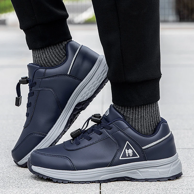 

Men's Comfortable Autumn Winter Sneakers 2021 Fitness Walking Men Non-slip Shoes Trainers Street Style Students Running Shoes