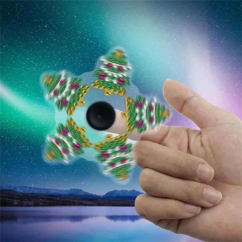 DIY Special Shaped Diamond Painting Spinning Top Fingertip Spinner Embroidery Mosaic Crafts Gifts For Children Kids Toy |