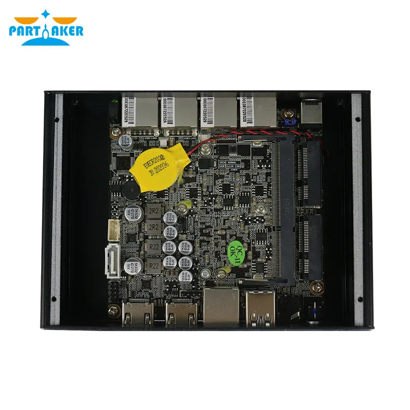 Partaker C3 Intel AES-NI J3160 pfSense Mini PC Server Nuc Fanless Barebone Firewall Micro Appliance with 4 Gigabit Lan images - 6