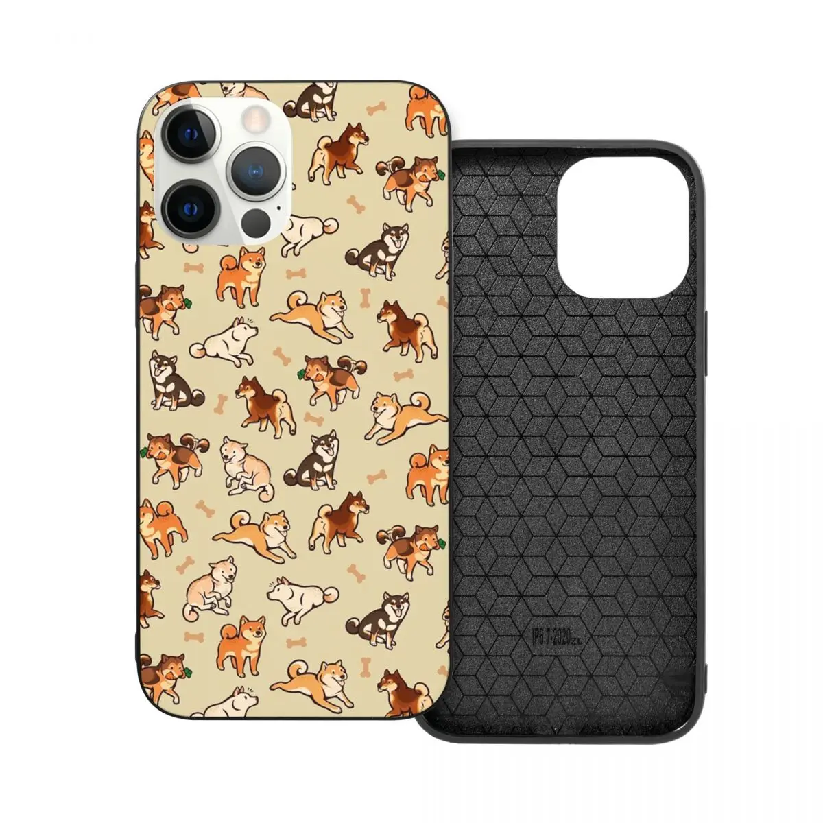

Shibes In кремовый PC стеклянный ТПУ чехол для телефона iPhone 12 11 Xs Xr X Pro Max Mini 7 8 Se2 Plus 6 6S