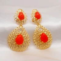 fashion jewelry earings 2022 hollow out copper hoop drop earrings for women earrings jewelry gift wedding jewelry