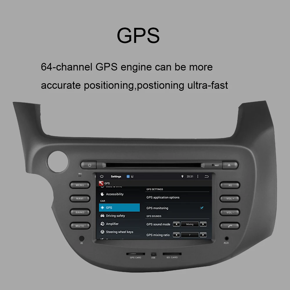 4 ГБ ОЗУ HD Android 9 0 Восьмиядерный автомобильный Автомагнитола стерео для Honda Fit/Jazz