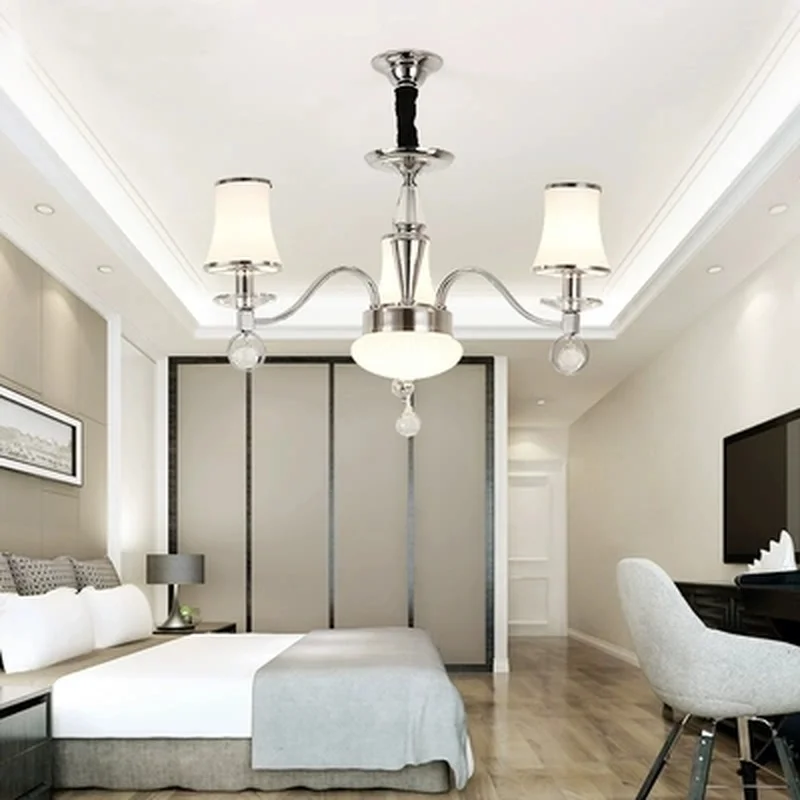 Современный хромированный металлический светодиодный настенный светильник