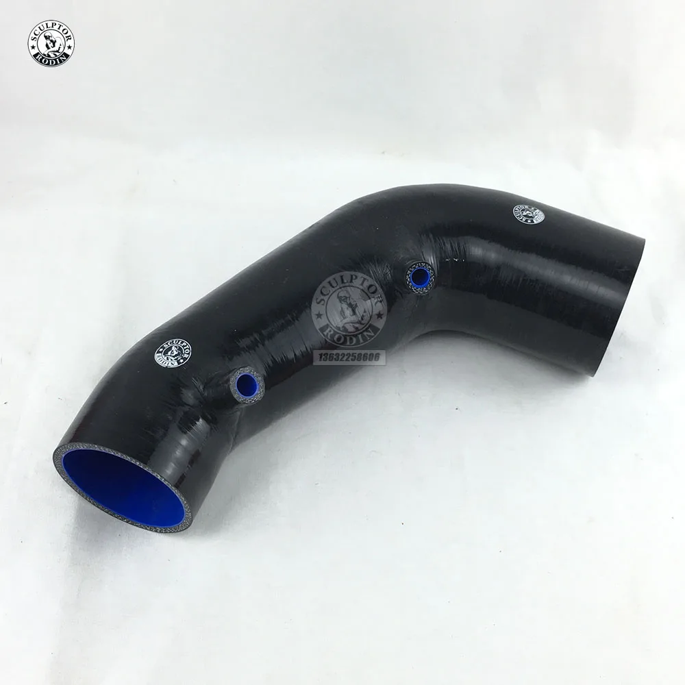 SILICONE INDUCTION AIR HOSE For HONDA S2000 AP2 Intake Pipe(1PCS) red/blue/black - Цвет: Черный