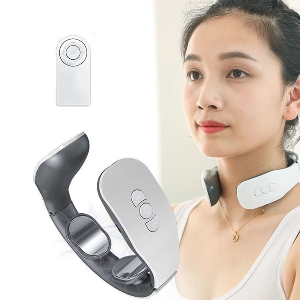 

Neck Electric massage instrument cervical Spine treatment Relax electromagnetic shock pulse cervical physiotherapy Massager
