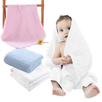 soft 110x110cm muslin 6 layers cotton baby towels baby bathing feeding face washcloth wipe burp cloths