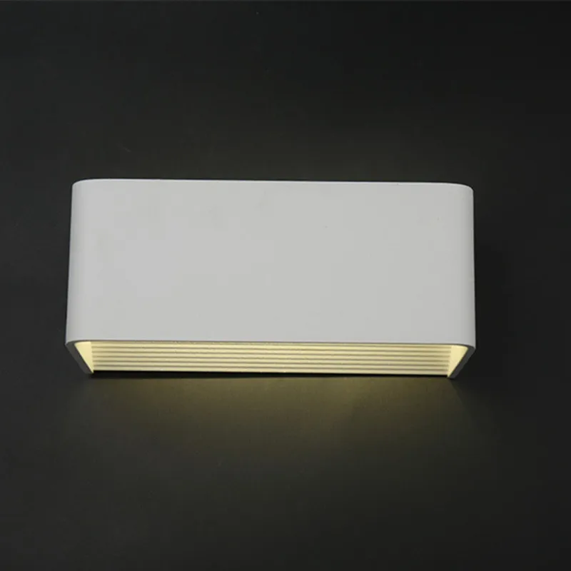 Черный \ белый современный простой офисный светодиодный настенный светильник